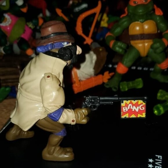 Don Undercover Turtle TMNT Teenage Mutant Ninja Turtles Complete with File Card - Picture 4 of 4